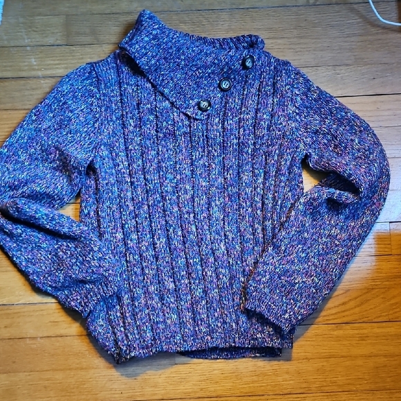 Dressbarn Sweaters - Dressbarn Asymmetrical Turtleneck Collared Sweater Size Med